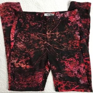 HELMUT LANG Abstract Print Mid-Rise Trousers.